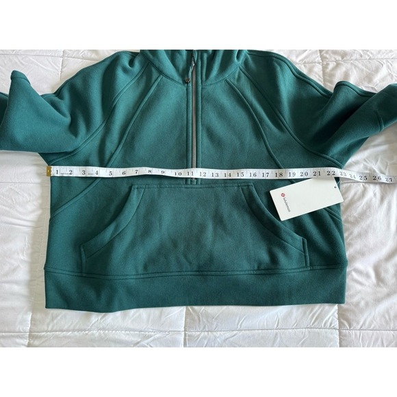 New lululemon Scuba Oversized Half Zip Hoodie Size M/L Storm Teal Sold Out - Picture 6 of 10